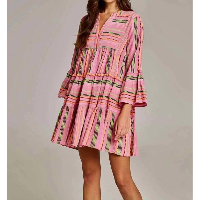 Devotion Twins Embroidered Ella Tunic Dress New